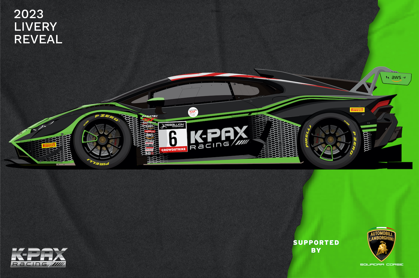 K-PAX Racing returns to Fanatec GT World Challenge Europe Powered by AWS with Lamborghini for 2023